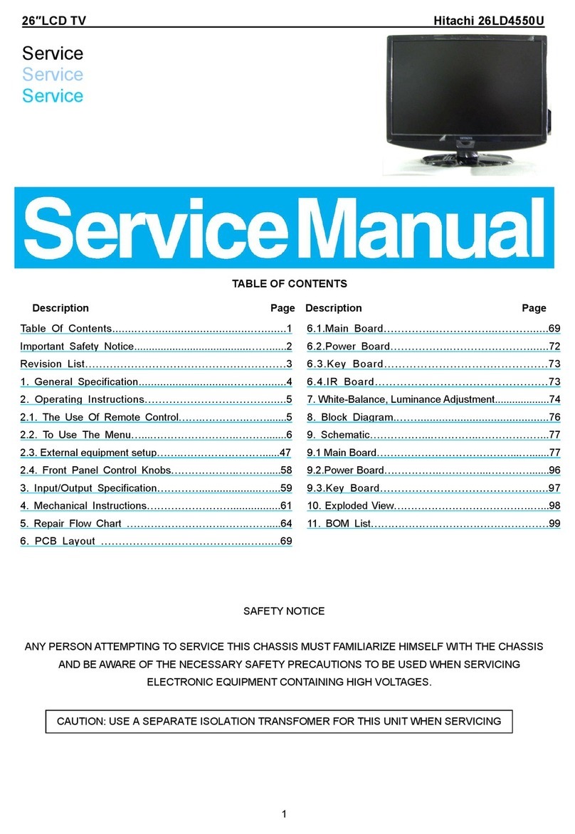 Hitachi 26LD4550U User manual