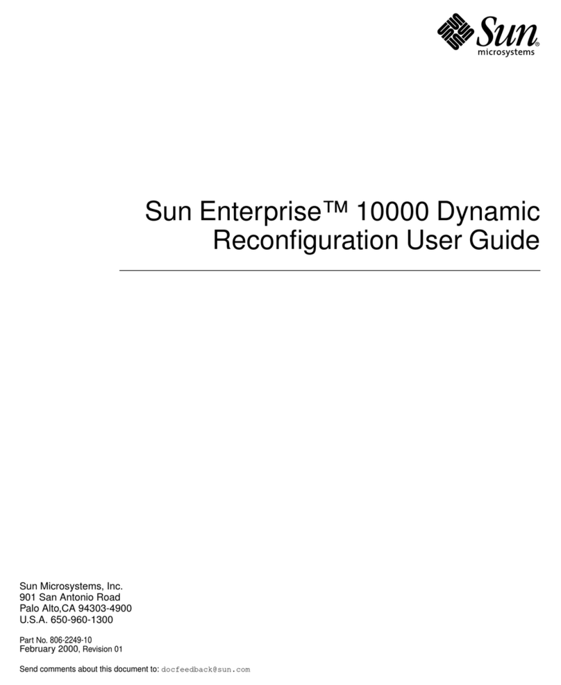 Sun Microsystems Sun Enterprise 10000 Reconfiguration user guide Sun Microsystems Sun Enterprise 10000 Reconfiguration user guide