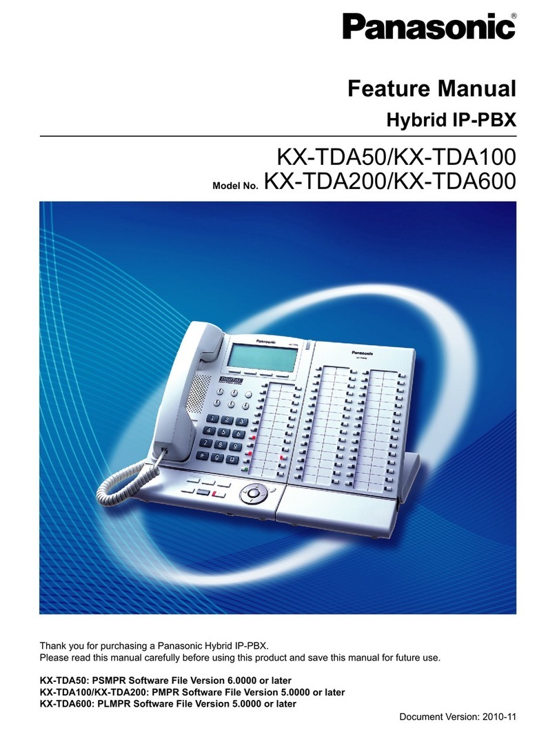 Panasonic KX-TDA50 Feature manual