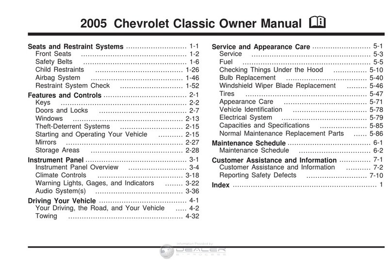 Chevrolet 2005 Classic User manual