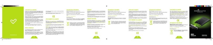 ENERGY SISTEM Extra Battery 2500 quick guide