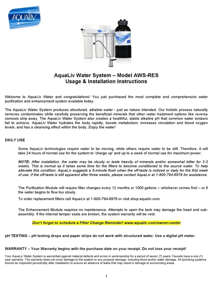 AquaLiv AWS-RES Usage & installation instructions
