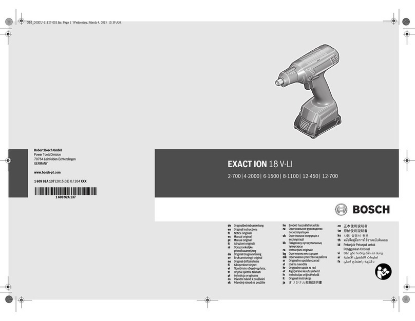 Bosch Exaction 18 V-LI 2-700 User manual