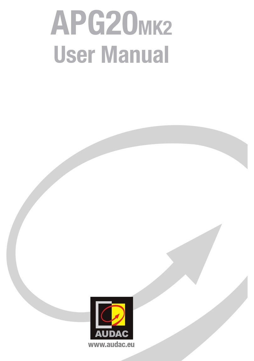 AUDAC APG20MK2 User manual