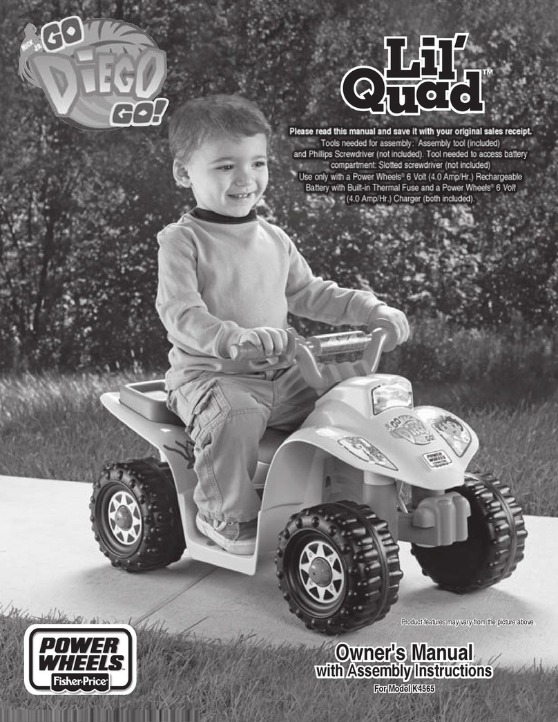 Power Wheels LIL' QUAD K4565 User manual