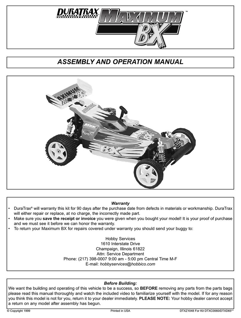 Duratrax Maximum BX Assembly and operation manual