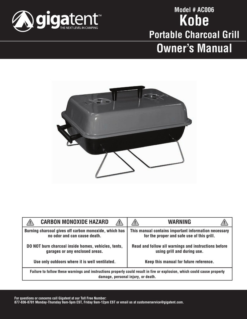 GigaTent Kobe AC006 owner's manual
