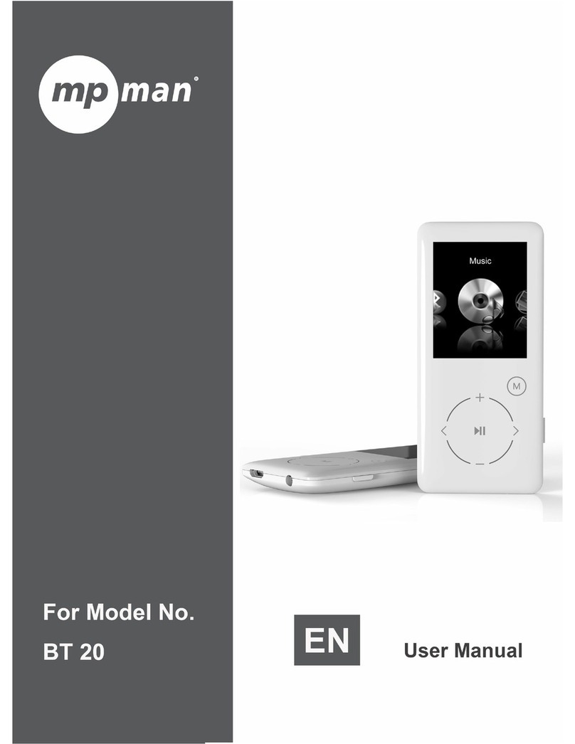 MP-Man BT-20 User manual