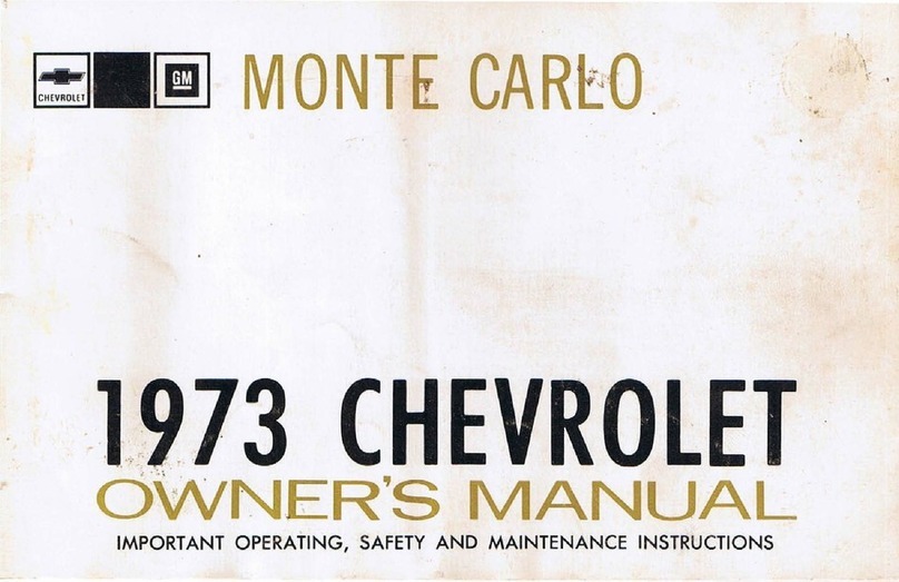 Chevrolet 1973 Monte Carlo owner's manual