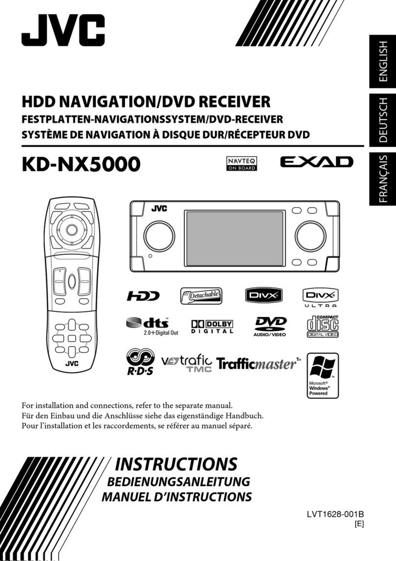 JVC KD NX5000 - Navigation System With HDD User manual