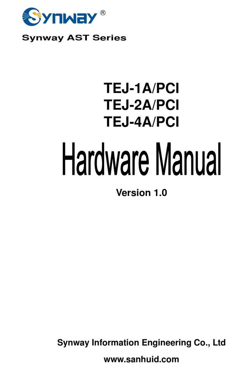 Synway TEJ-1A/PCI Hardware manual