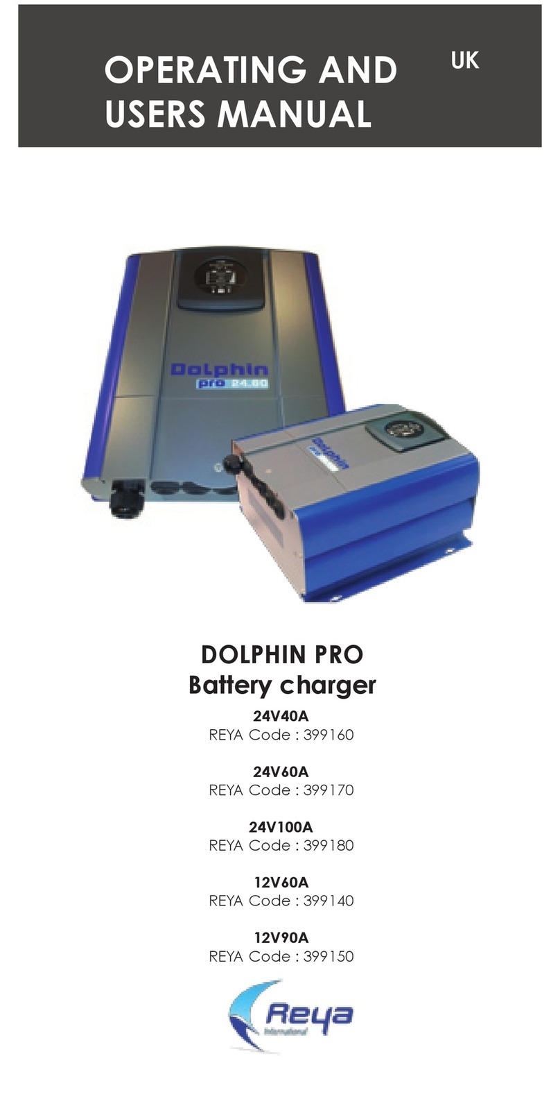 Reya Dolphin Pro 24V40A Operating and users manual