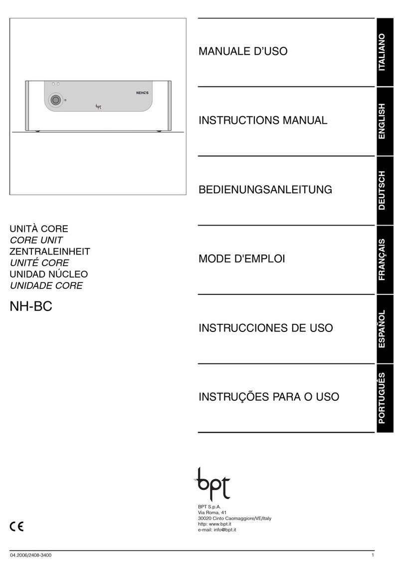 Bpt Nehos NH-BC User manual
