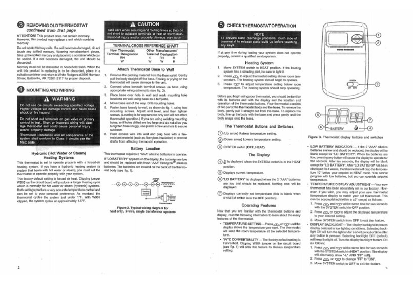 White Rodgers 1E78 installation instructions