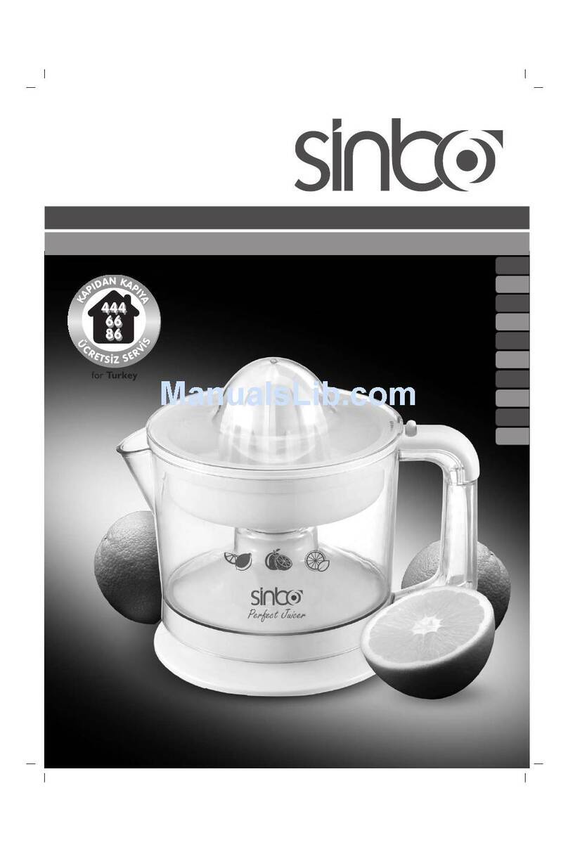 Sinbo SJ 3141 instruction manual