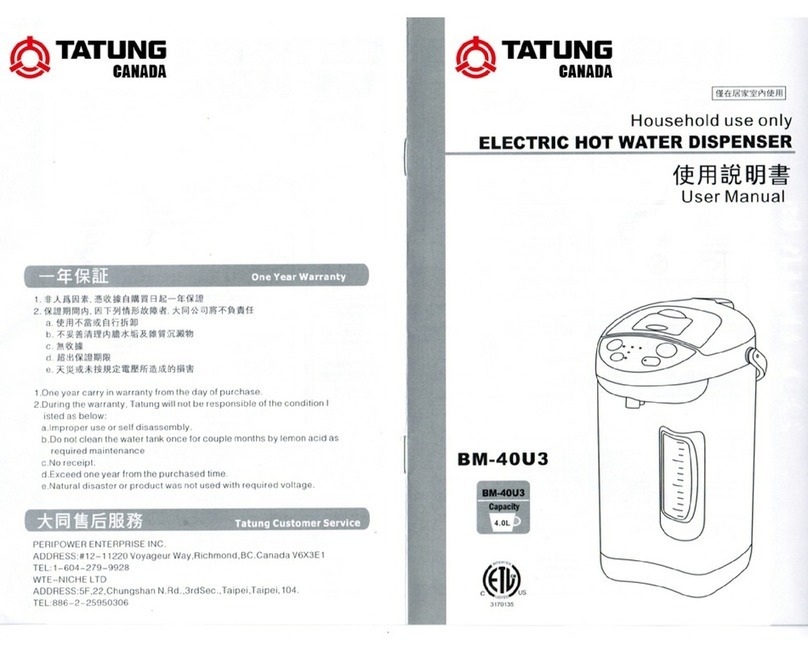 Tatung BM-40U3 user manual