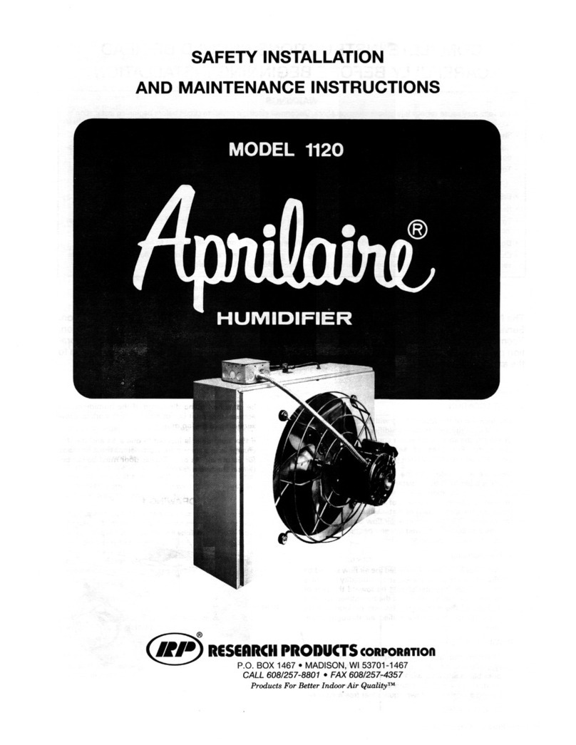 Aprilaire 1120 Setup guide