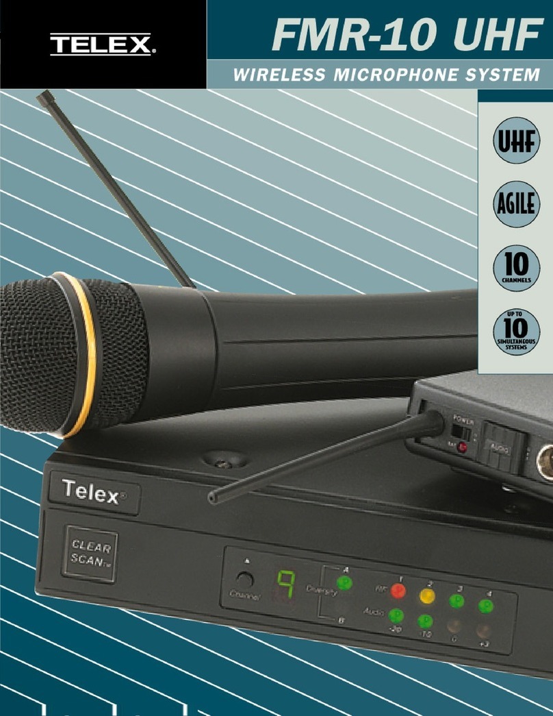 Telex FMR-10 UHF instructions