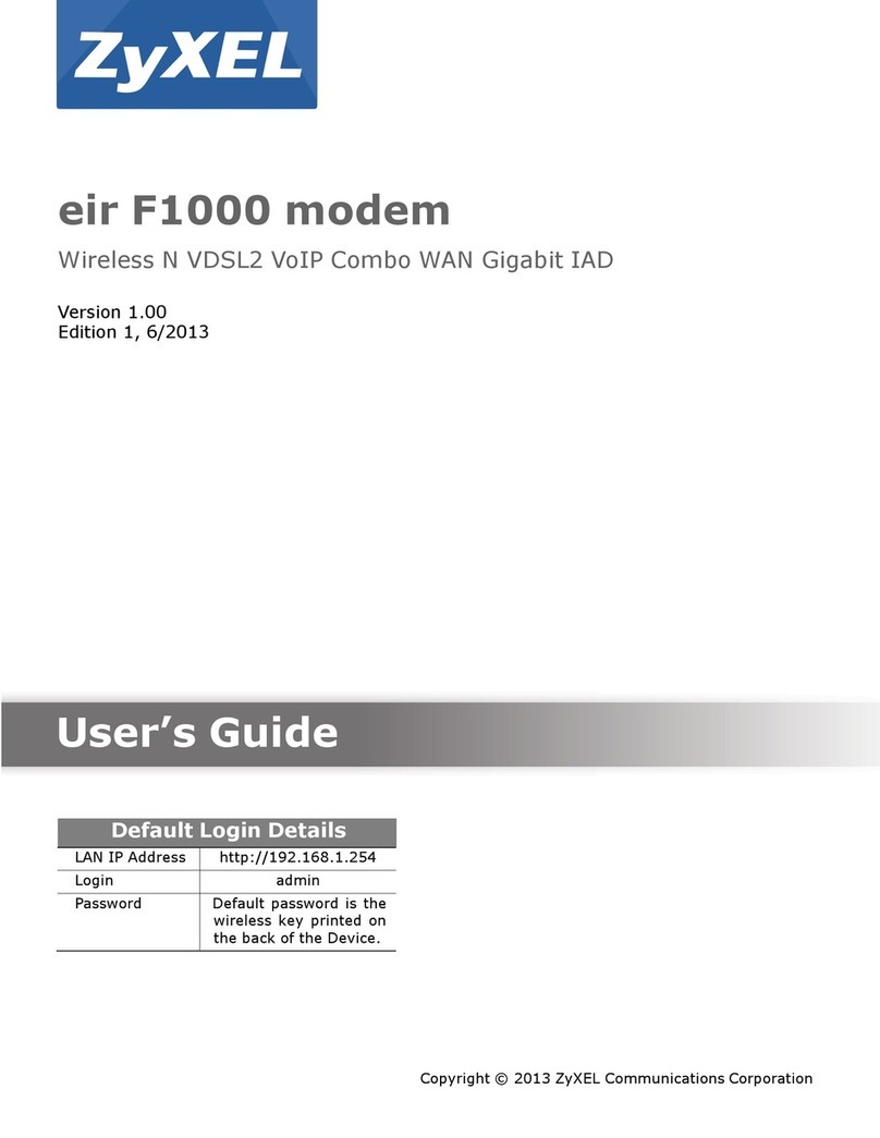 ZyXEL Communications eir F1000 User manual