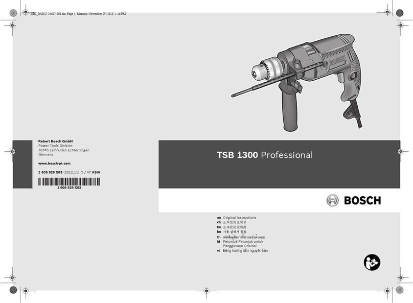 Bosch TSB 1300 professional instruction manual