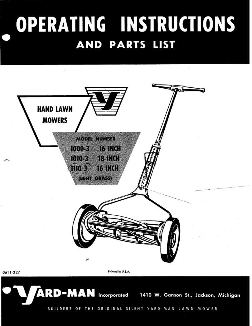 Yard-Man 1000-3 Use and care manual