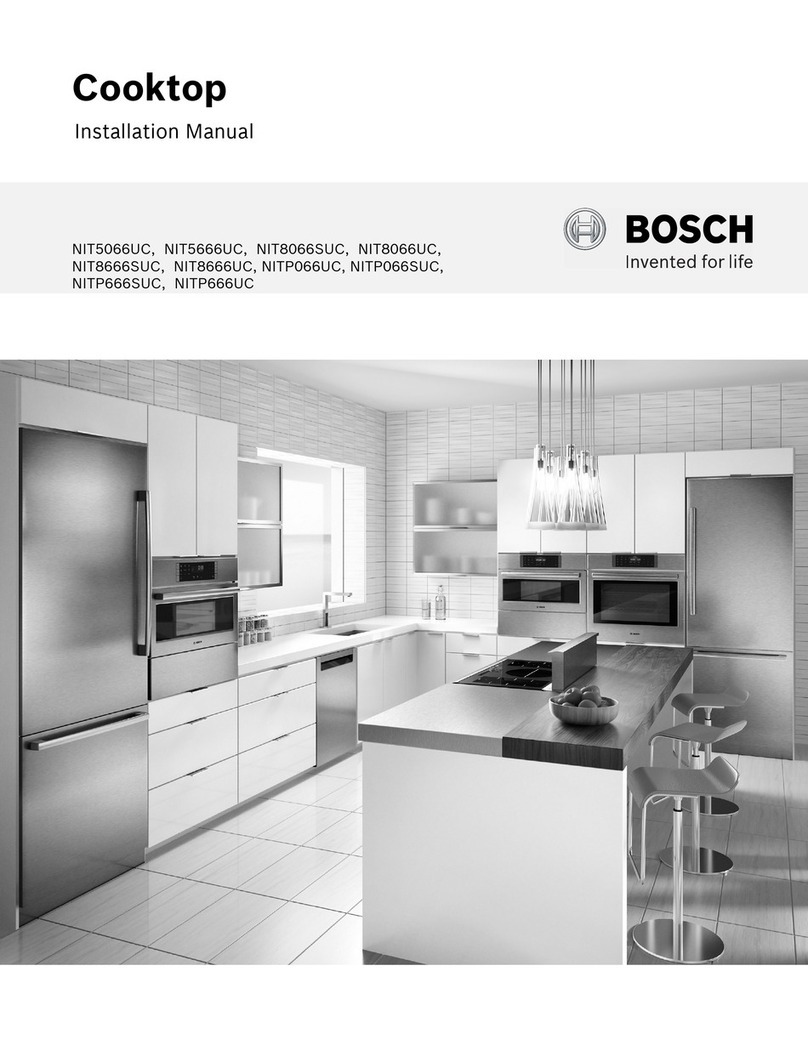 Bosch NIT5066UC Instruction Manual