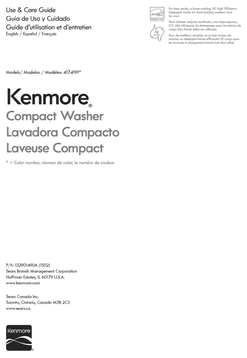 Kenmore 417.4191 series User manual