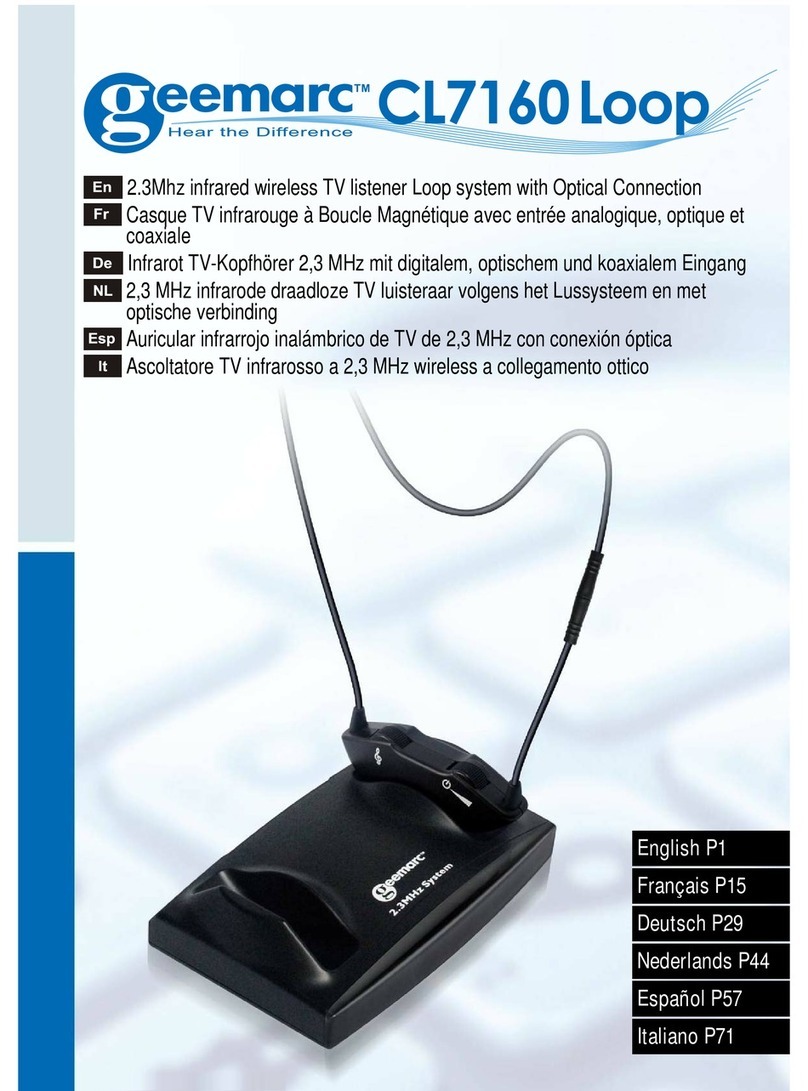 Geemarc CL7160 User manual