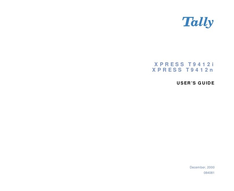 Tally XPRESS T9412i User manual