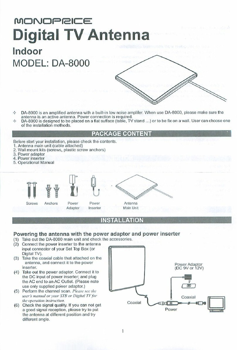 Monoprice DA-8000 instruction manual