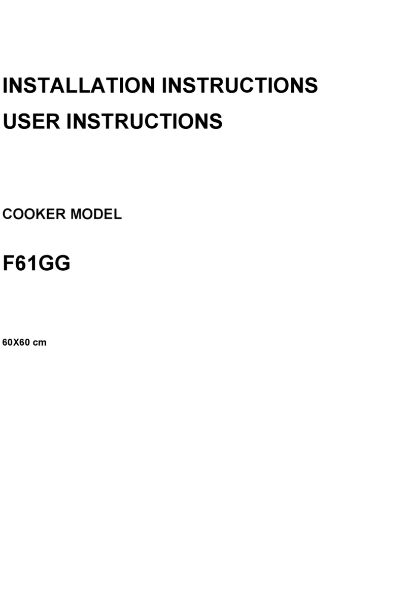 Venini VEF61.1GG Installation instructions user instructions