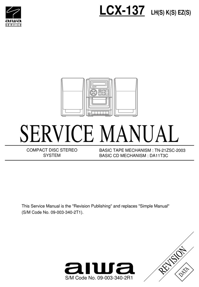 Aiwa LCX-137 Service manual