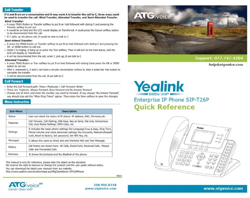 Yealink Yealink SIP-T26P User manual