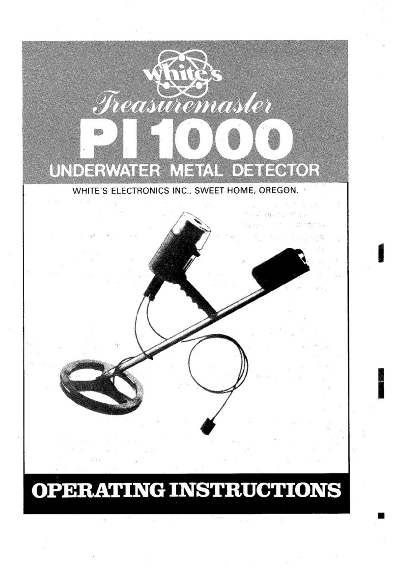 Whites Treasuremaster PI 1000 operating instructions Whites Treasuremaster PI 1000 operating instructions