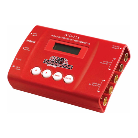 Decimator MD-HX operating manual Decimator MD-HX operating manual