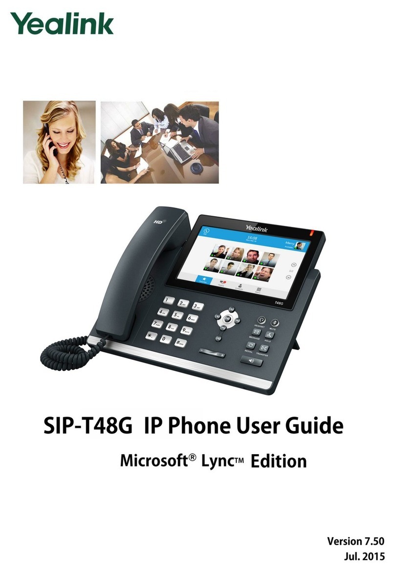 Yealink Yealink SIP-T48G User manual