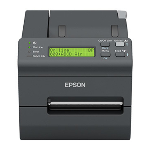 Epson TM-L500A Use and care manual