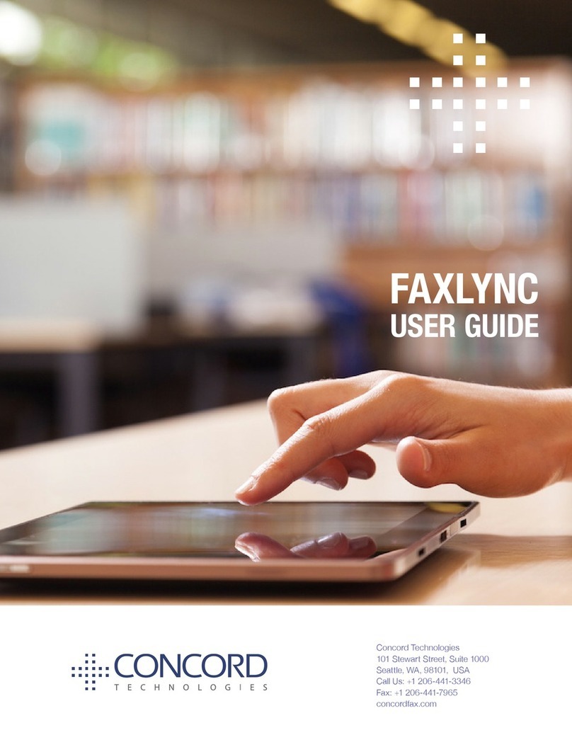 CONCORD FaxLync user guide