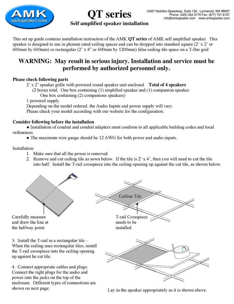 AMK QT series installation guide