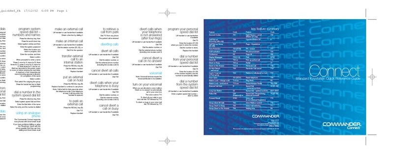 Commander Connect Quick reference guide