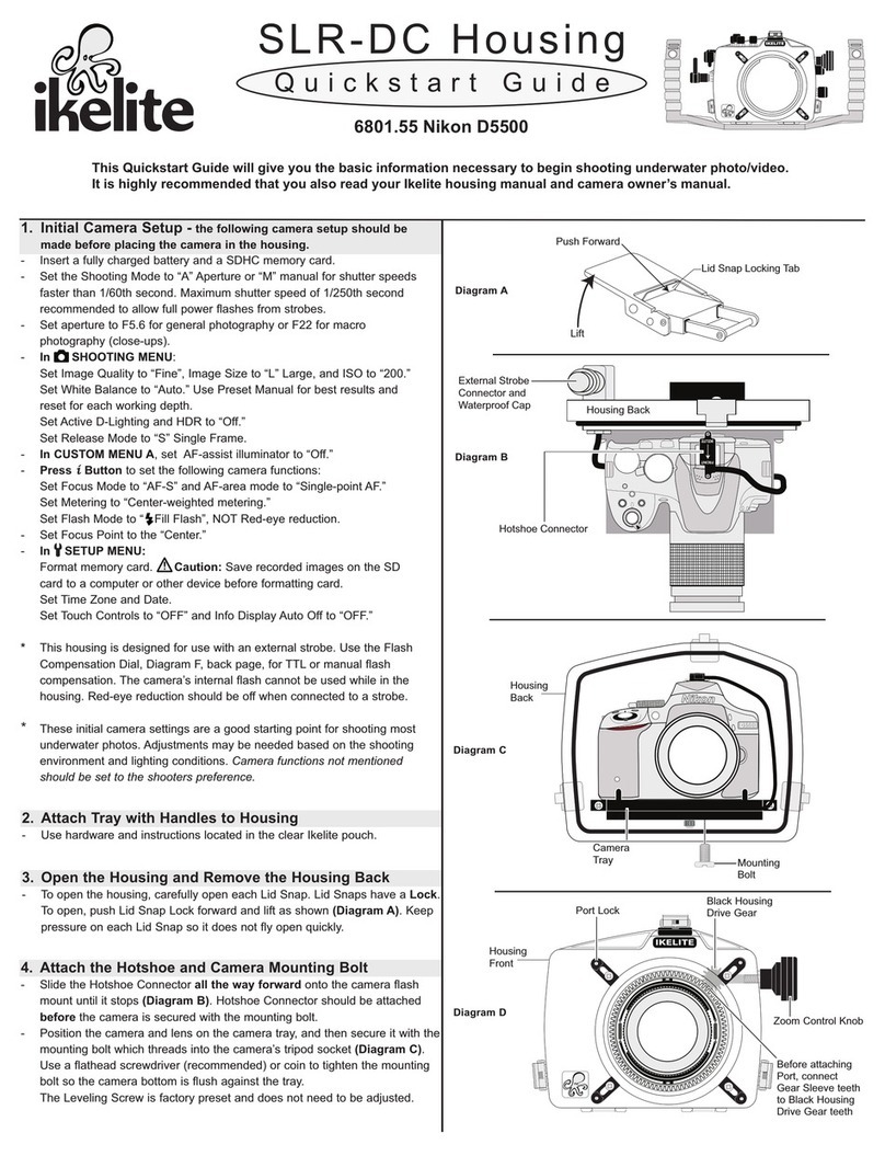 Ikelite SLR-DC Housing User manual