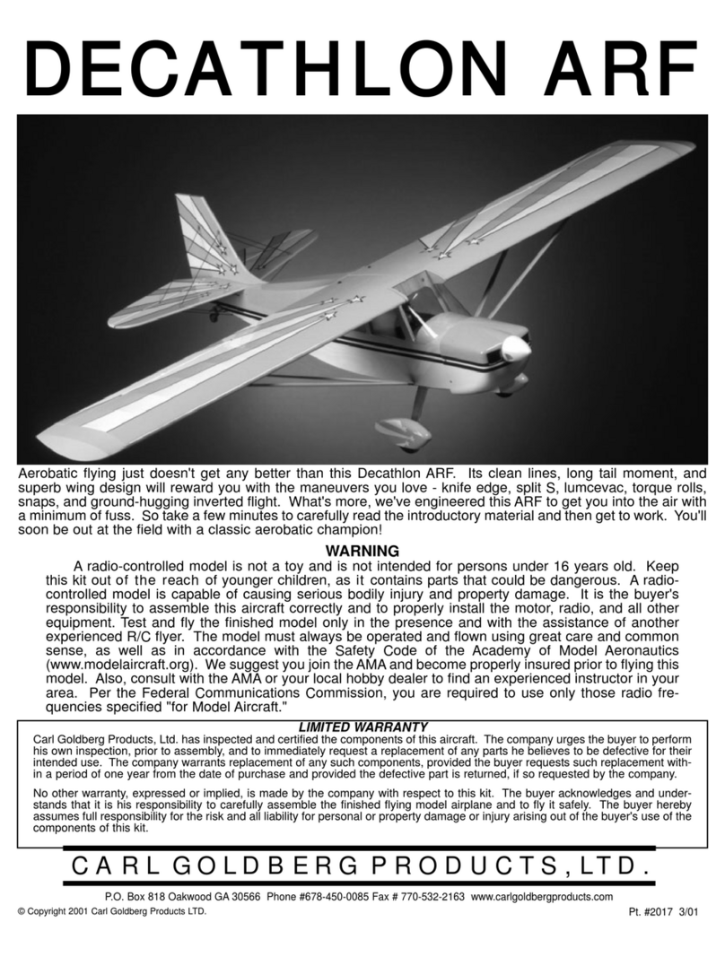 Carl Goldberg Products decathlon arf owner's manual Carl Goldberg Products decathlon arf owner's manual