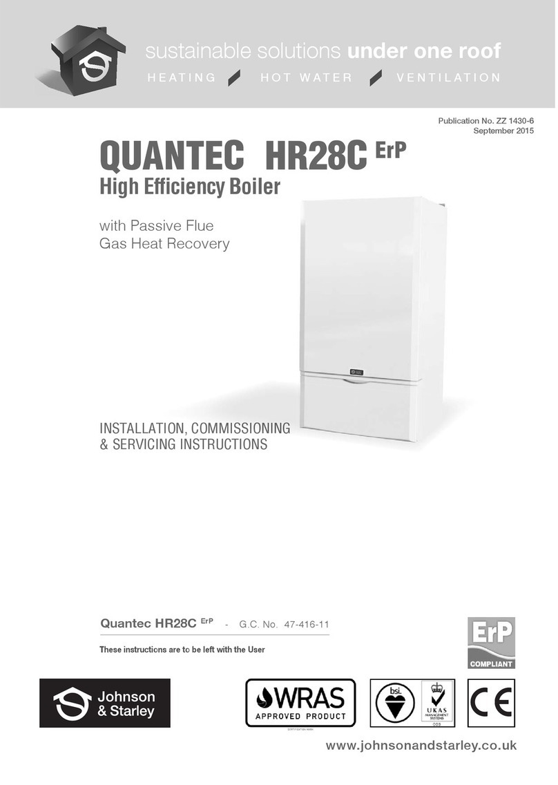 Johnson & Starley Quantec HR28C ErP User guide