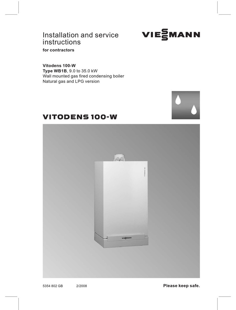 Viessmann Vitodens 100-W WB1B Series Quick guide