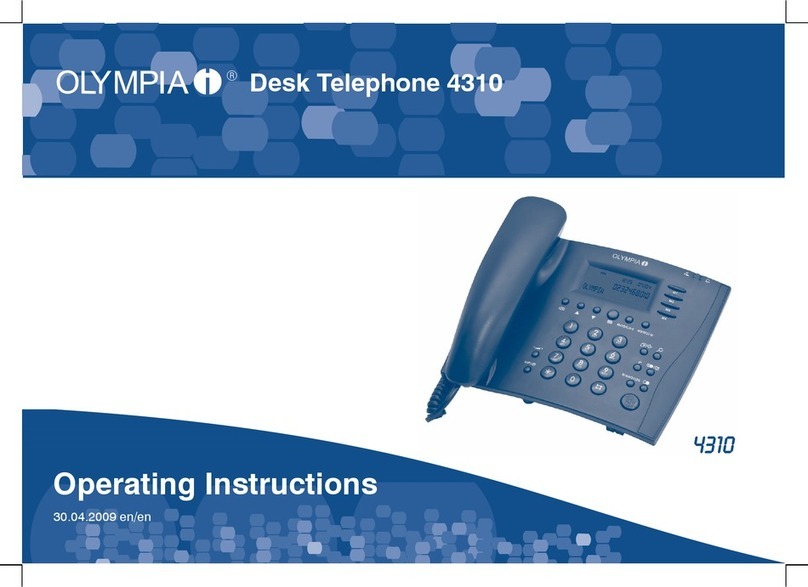 Olympia 4310 operating instructions