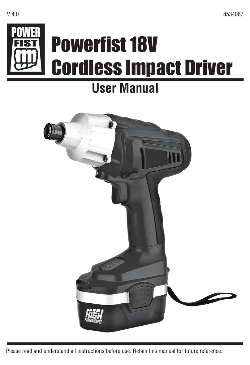 Power Fist 8534067 user manual Power Fist 8534067 user manual
