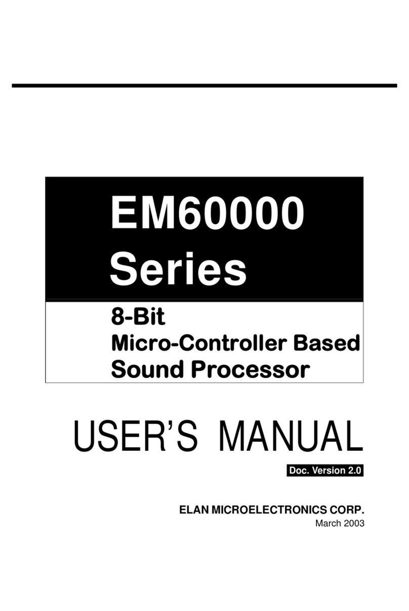 Elan Microelectronics EM60000 series user manual