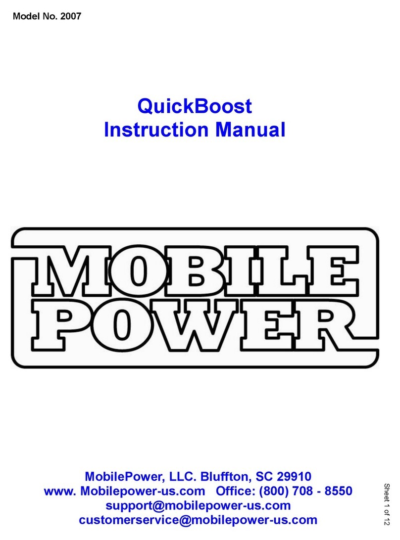 Mobile Power quickboost 2007 instruction manual