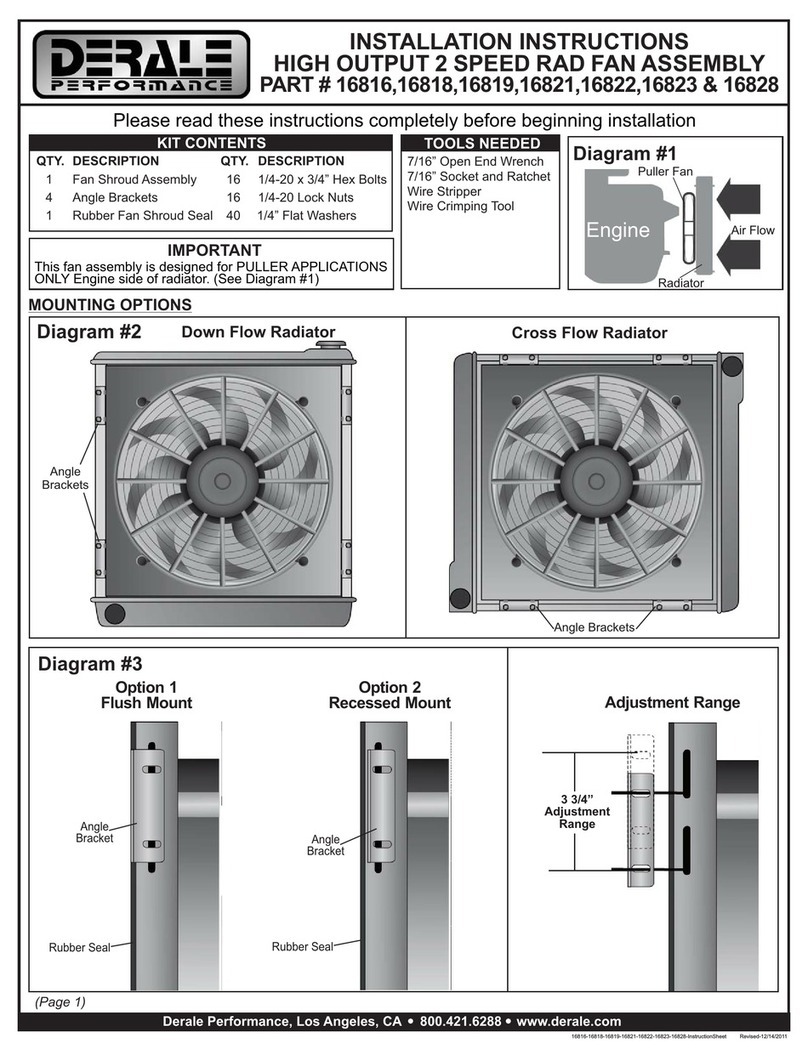 Derale 16816 installation instructions