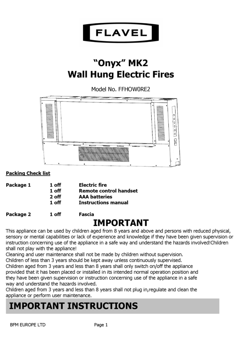 Flavel Onyx MK2 FFHOW0RE2 User manual Flavel Onyx MK2 FFHOW0RE2 User manual